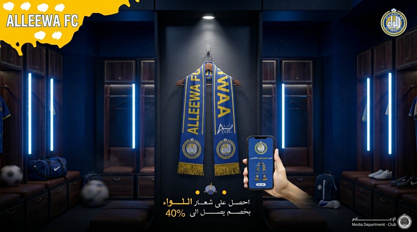 Alleewa FC Official Scarf - وشاح نادي اللواء الرسمي